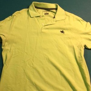 Lime green express polo tee